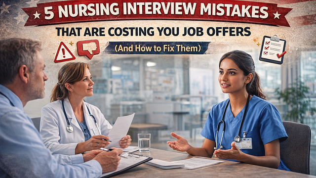 5 Nursing Interview Mistakes That Are Costing You Job Offers (And How to Fix Them)